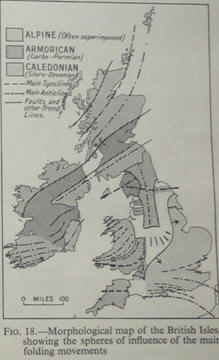 morphological map of the bristish isles UK