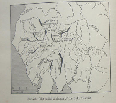 radial drainage lake district